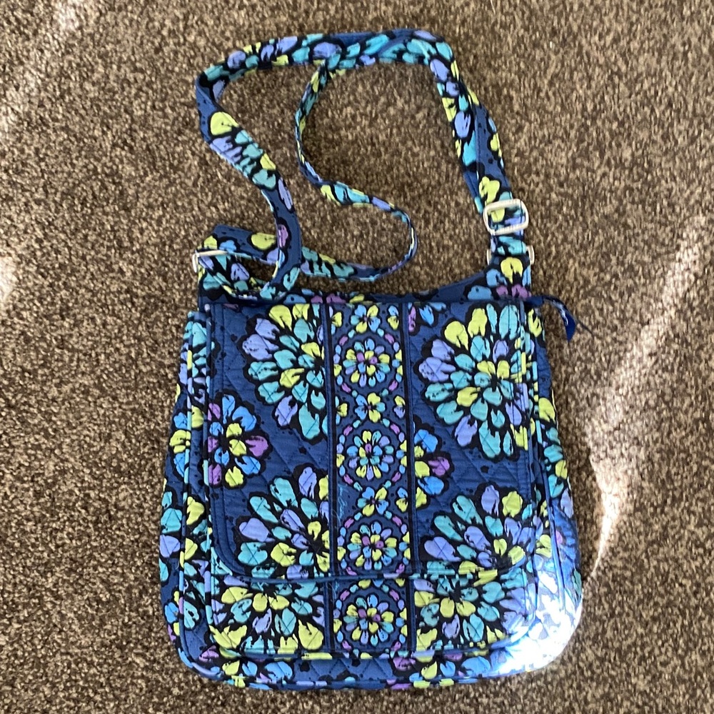 Vera Bradley Indigo Pop Mail Shoulder Bag